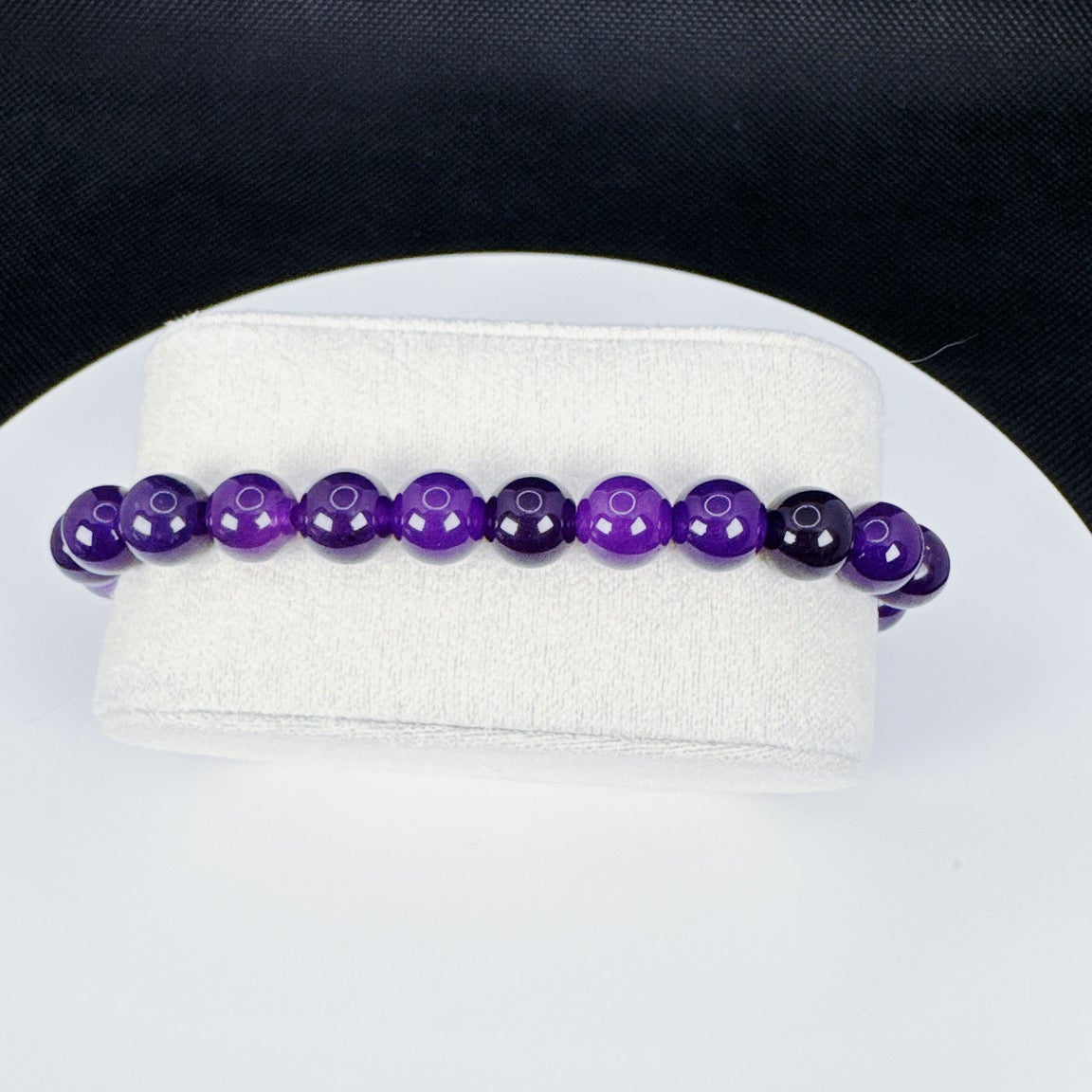 Pulsera de Cuentas de Piedra Natural - Amatista
